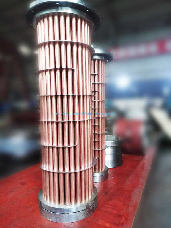 Air Cooled Oil Cooler 100kW Hydro Turbine Lube Oil Cooling System 1000RPM Bearing Coil