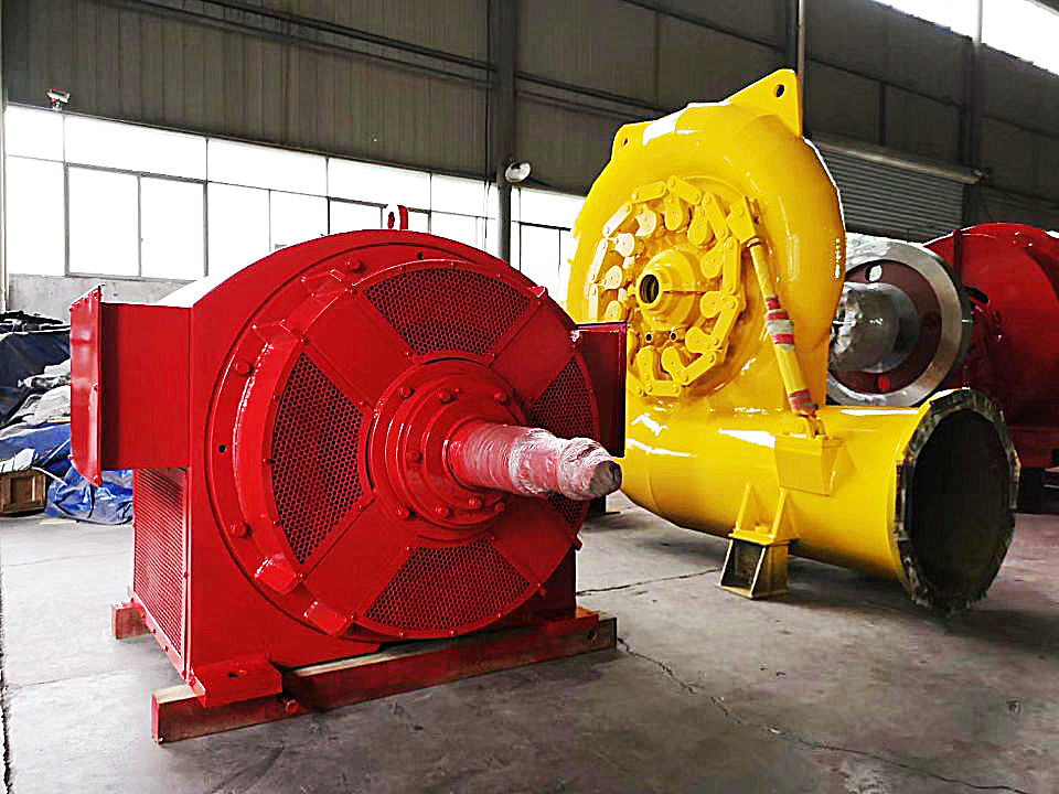 Vertical/Horizontal Water Turbine Generator 450-1000rpm Speed Range 200kw-20mw Power Output
