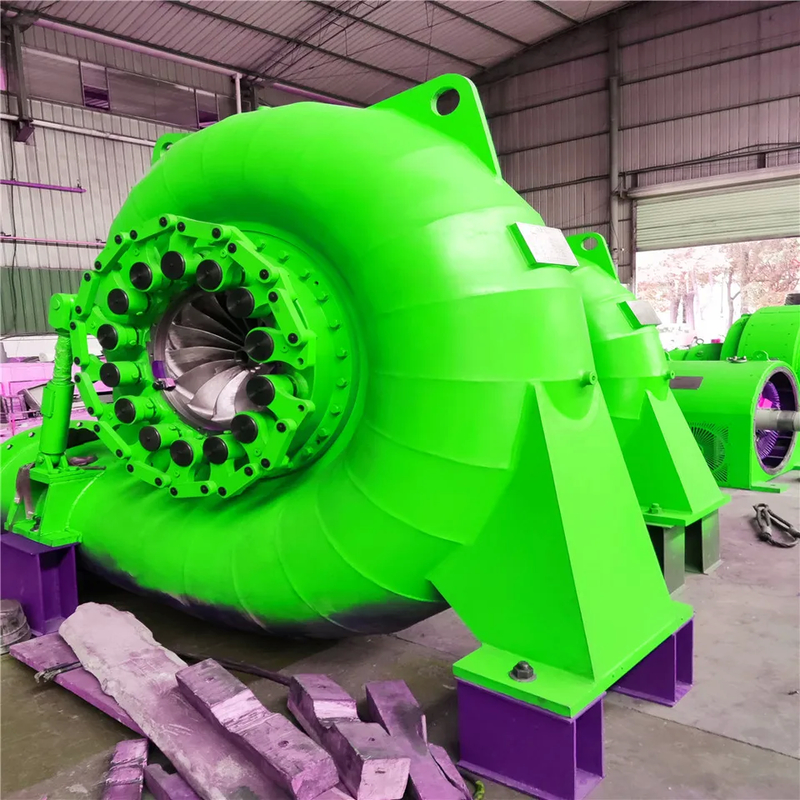 Steel And Stainless Steel Hydro Turbine Generator For Water Head 5m-500m Applications