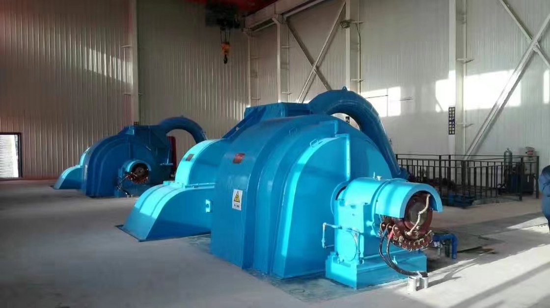 Power Plant Pelton Turbine Generator IP54 Brushless Air Cooling 50/60Hz Rated Frequency