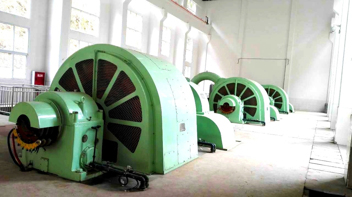 6-10kV Rated Voltage Pelton Wheel Turbine Generator with Cast Iron/Stainless Steel Construction
