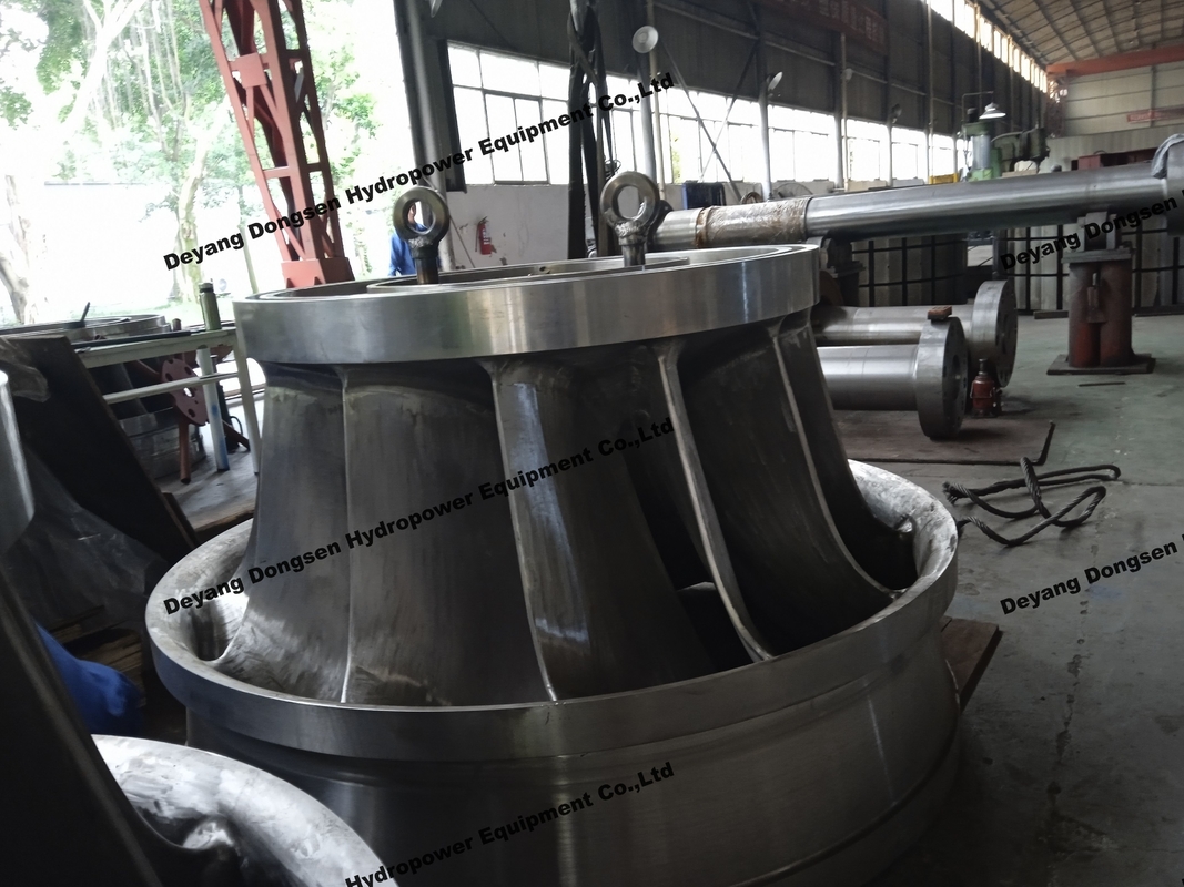 Adjustable Hydro Turbine Runner Polishing Blades Or Low Speed Rotation Custom Open/Closed Design