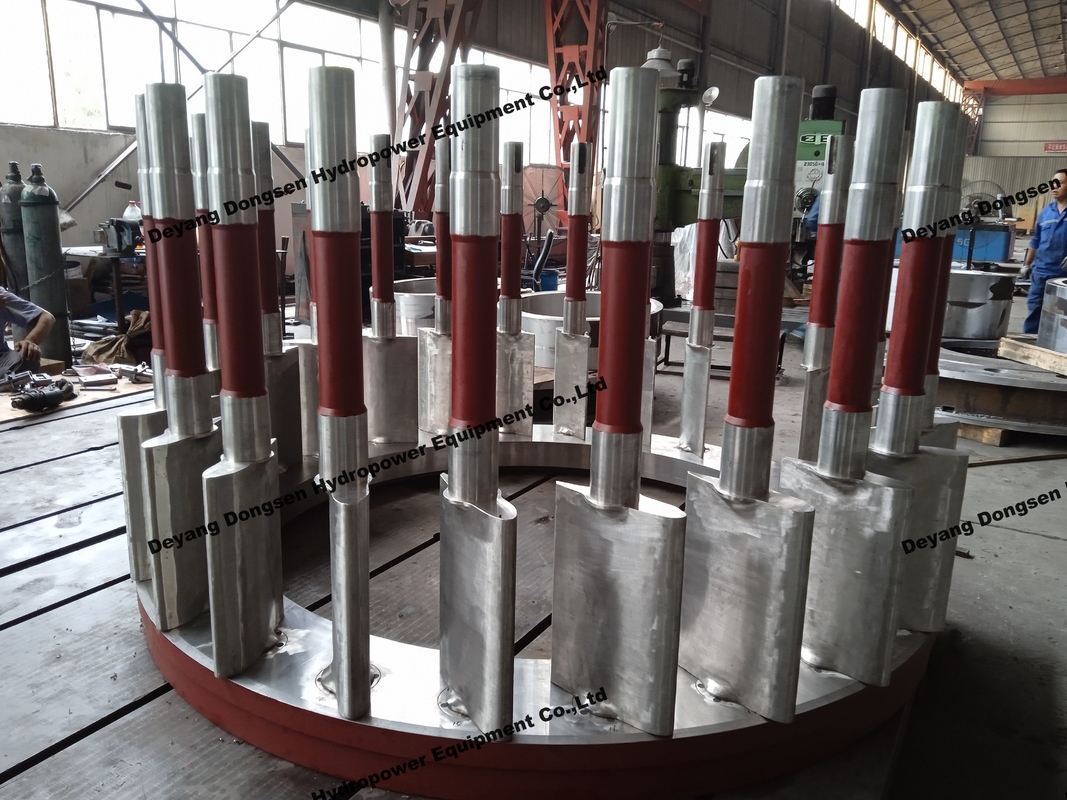 Polished Hydro Turbine Runner Blades Adjustable Angle Type For Hydro Turbine