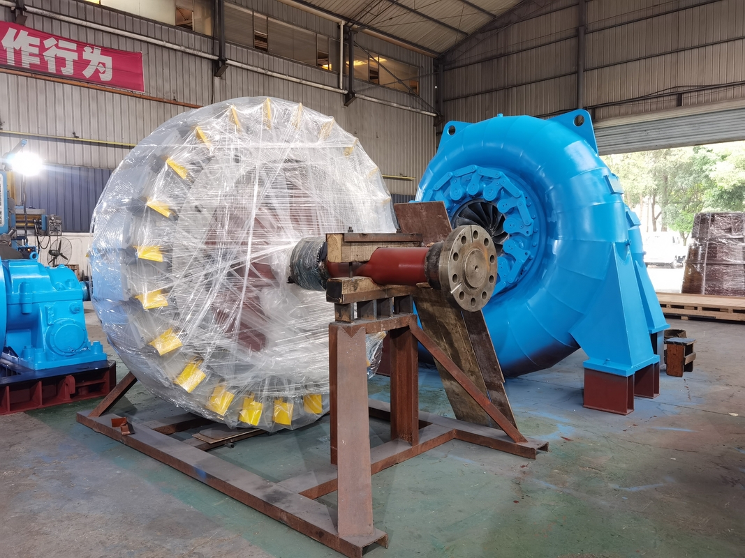 Customized Steel and Stainless Steel Hydroturbine Generator 200kw-20mw 5m-500m Water Head