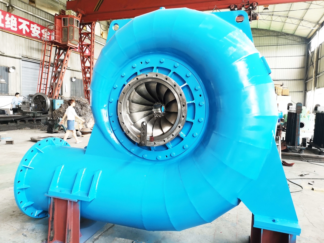 Steel And Stainless Steel Hydro Turbine Generator Durability Custom Model For 50HZ/60HZ Frequency