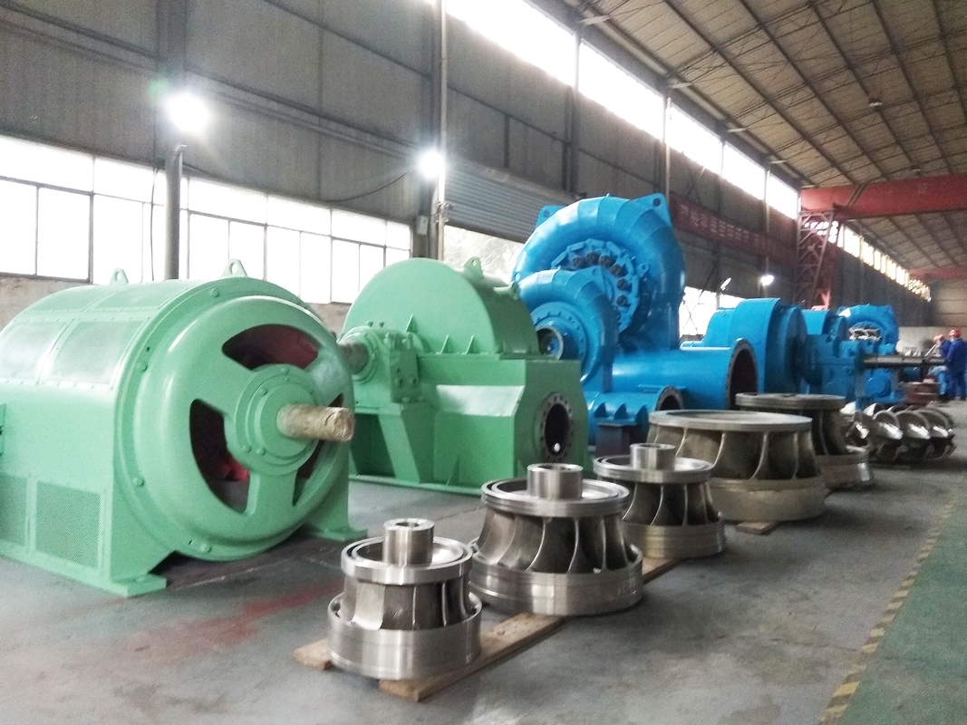 Steel And Stainless Steel Hydro Turbine Generator Durability Custom Model For 50HZ/60HZ Frequency