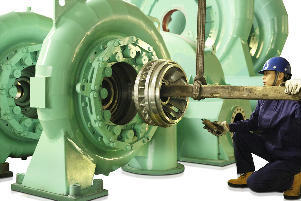 Voltage Water Turbine Generator with Custom Color Brushless Excitation Air/Water Cooling