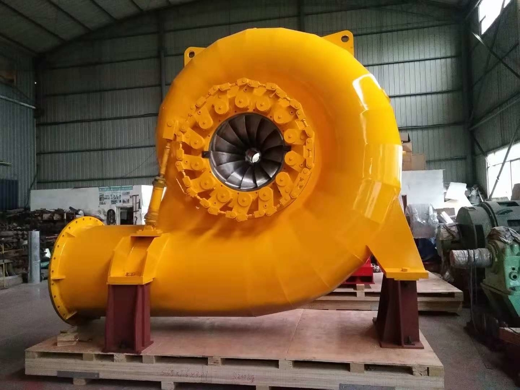 Efficiency Water Turbine Generator 300-3000rpm 200kw-20mw Power Output 220V-690V Rated Voltage