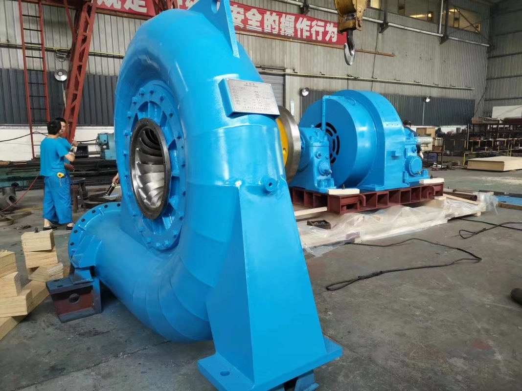 Power Water Turbine Generator 200kw-20mw Output 50Hz/60Hz Frequency Brushless Excitation Automatic Control
