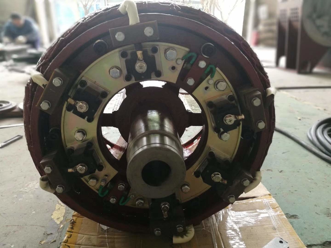 100-1000A Rated Current Air / Oil Cooled Cast Iron / Stainless Steel Pelton Type Turbine Generator
