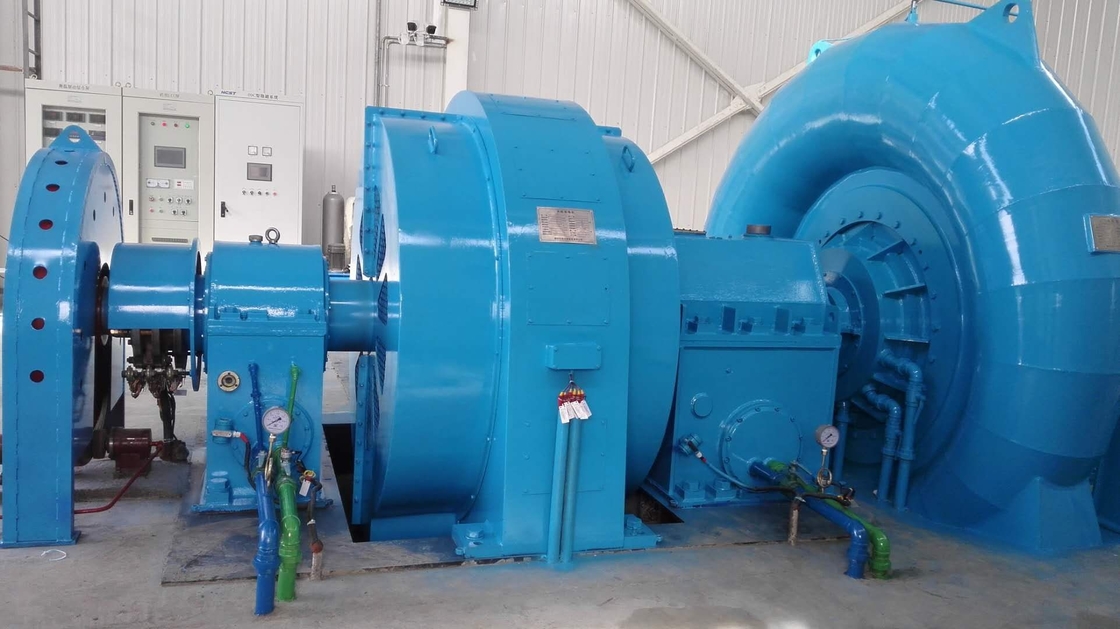 Automatic Stainless Steel Francis Turbine Generator 400V 800V 6.3kV 10kV Vertical Or Horizontal