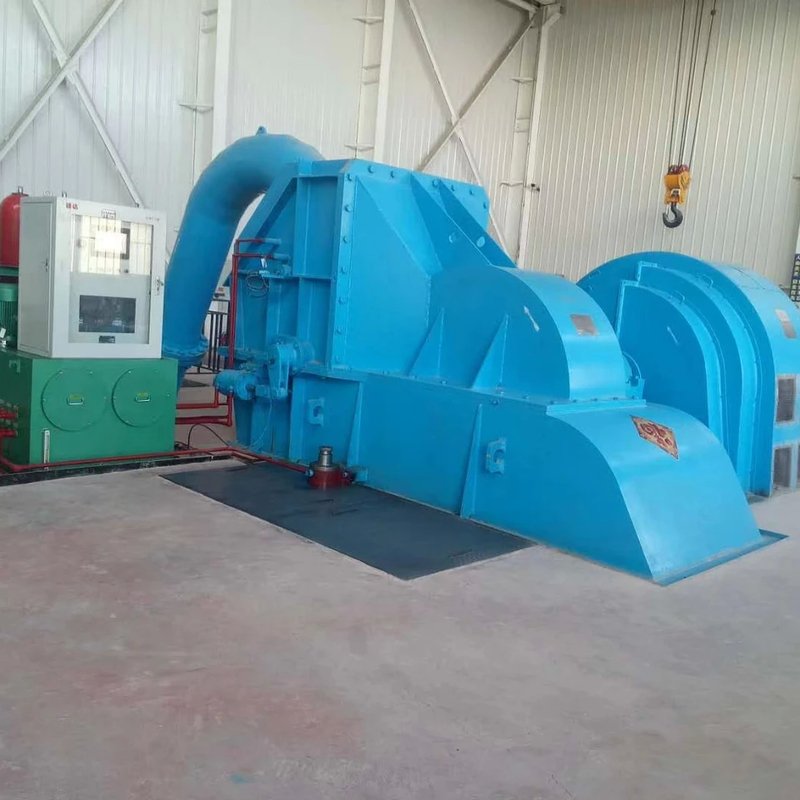 Power Output Pelton Turbine Generator Lightweight Design Brushless/Thyristor Excitation F Class Insulation