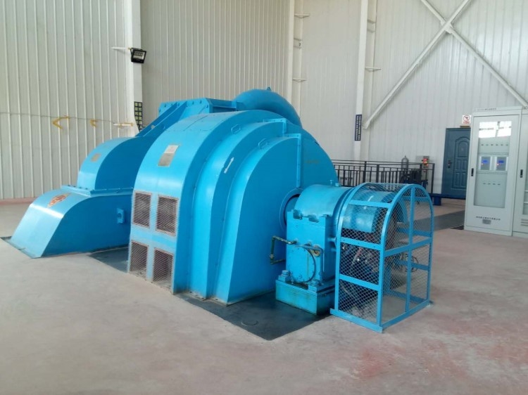 500-3000r/min Brushless Cast Iron Pelton Turbine Generator With F Insulation Class