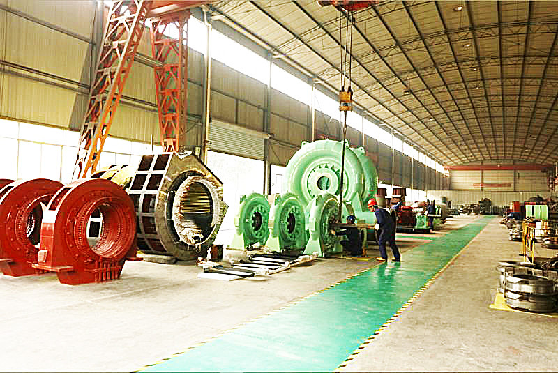 Vertical Water Turbine Generator 200kw-20mw Power Output Rated Frequency 50Hz/60Hz Customized Color Air/Water