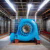Vertical / Horizontal Water Turbine Generator 450-1000 RPM with Brushless Excitation Mode