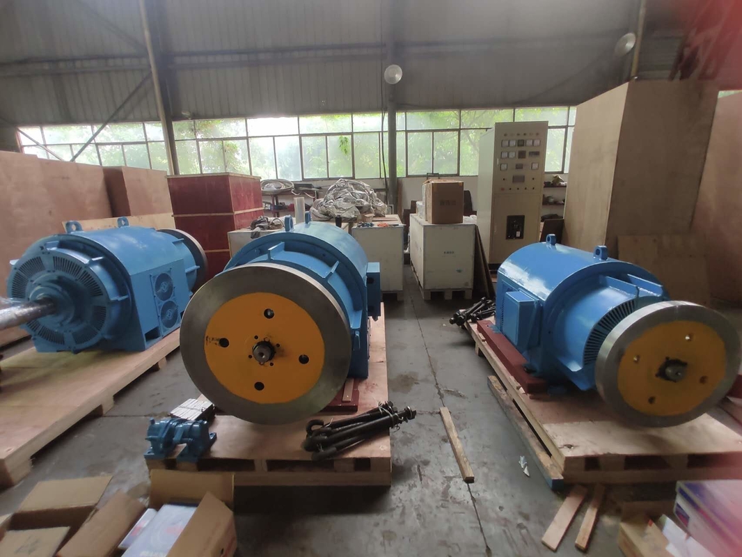 220V-690V Water Turbine Generator With Air / Water Cooling And Customizable Color