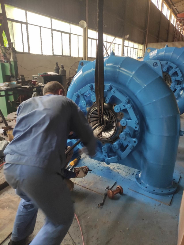 Customized 50HZ/60HZ Hydro Turbine Generator 450-1000rpm Water Head 5m-500m For Optimum Efficiency