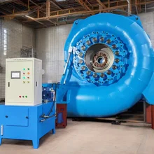 Customized Water Turbine Generator Brushless Excitation Vertical Installation Air Cooling Automatic Control