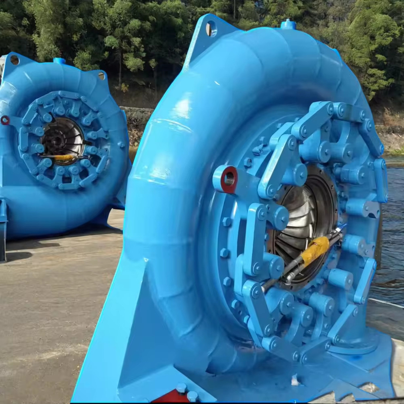 Efficiency Water Turbine Generator with Automatic Control - Horizontal Installation - Customizable Color