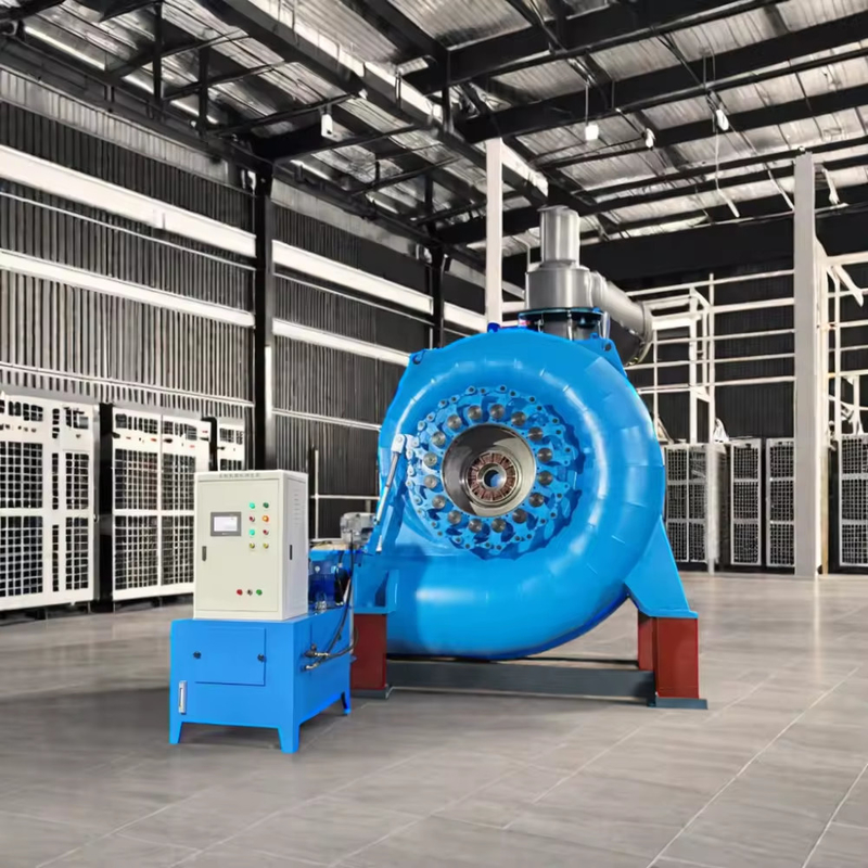 Efficiency Water Turbine Generator with Automatic Control - Horizontal Installation - Customizable Color