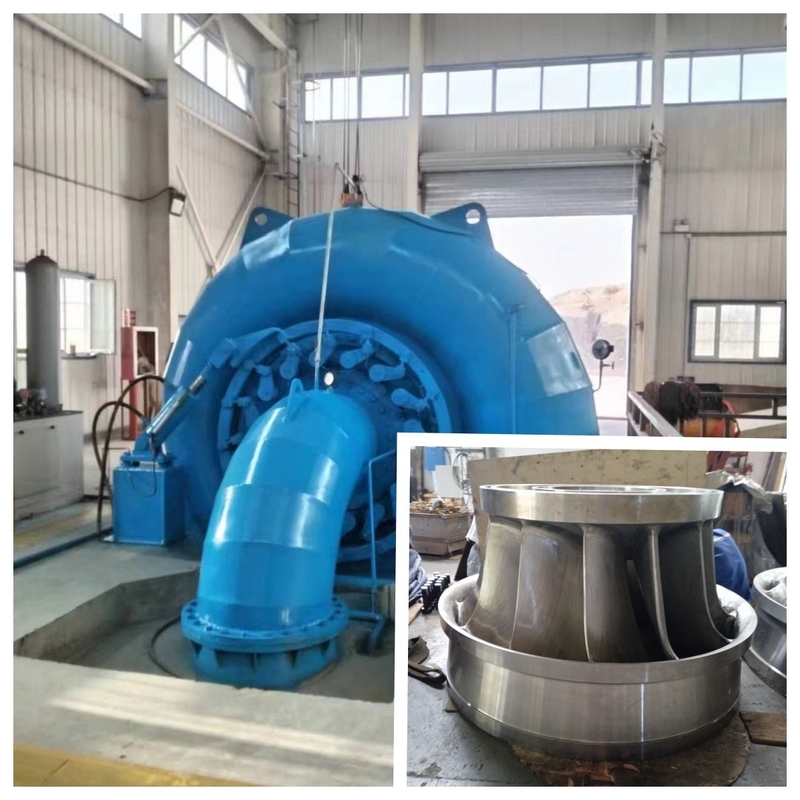 Steel Hydro Turbine Brushless Excitation Generator Set For 5m-500m Water Head