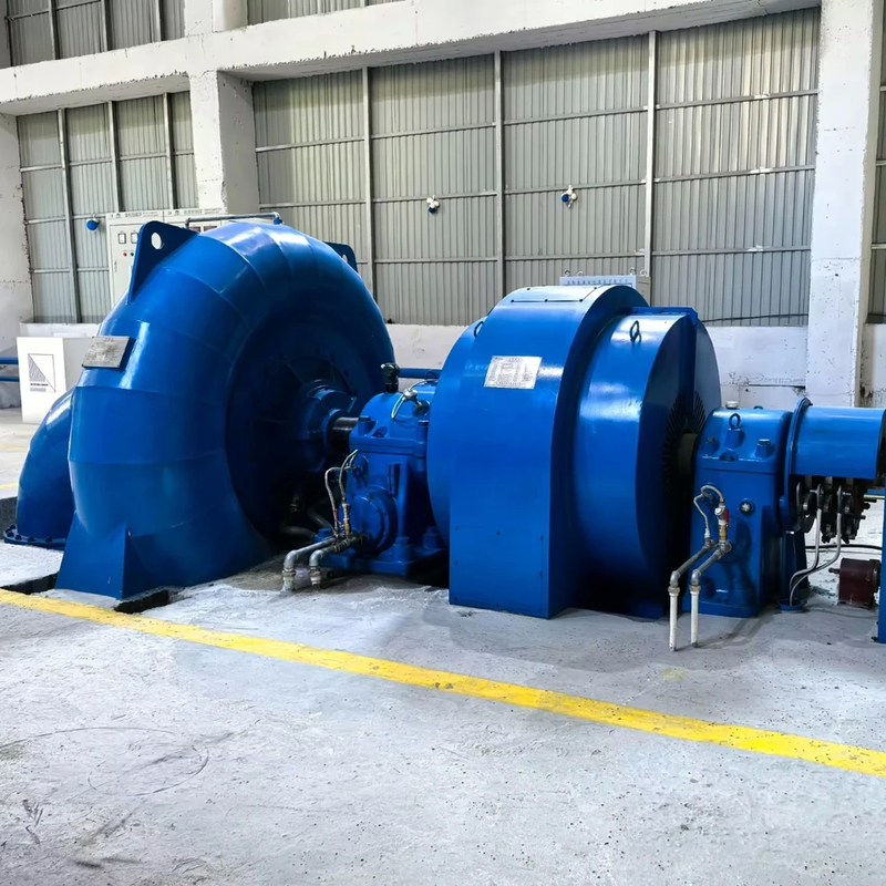 200kw-20mw Water Turbine Generator Brushless Excitation Vertical / Horizontal Installation