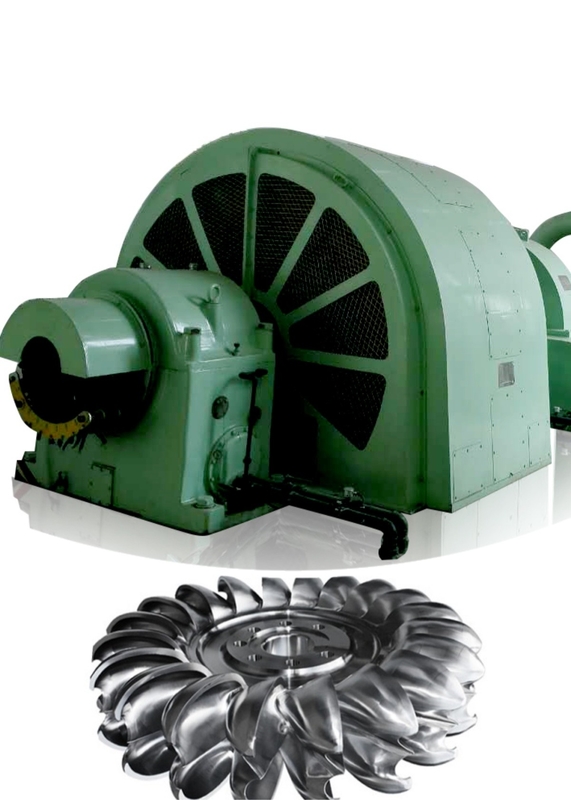 Customizable Design Flow 0.48 M3/s To 1.23 M3/s PeltonR unner Turbine Generator for Hydropower Plants