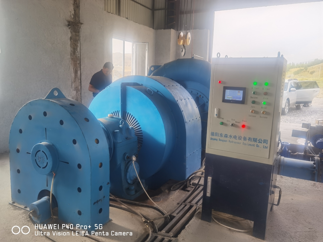DN2250-3200mm Pipe Diameter Francis Turbine Generator with Automation Control System and Air/Water Cooling