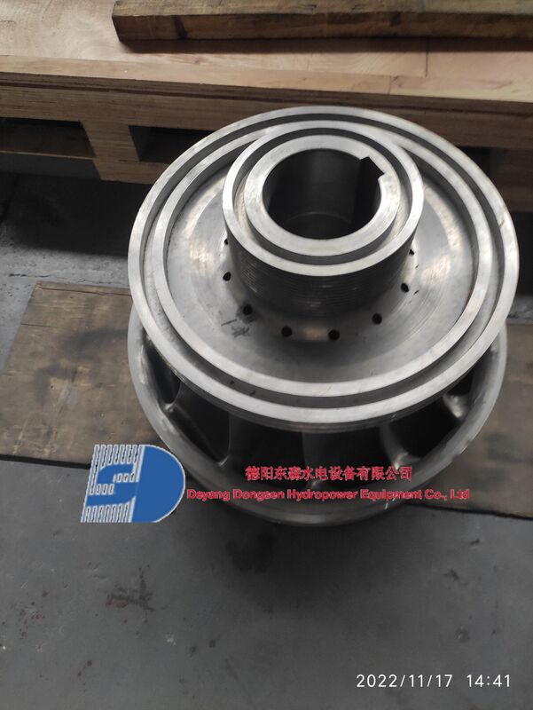 Stainless Steel Hydro Turbine Runner with Customizable Blade Dimensions for 1-10 MW Hydropower Applications