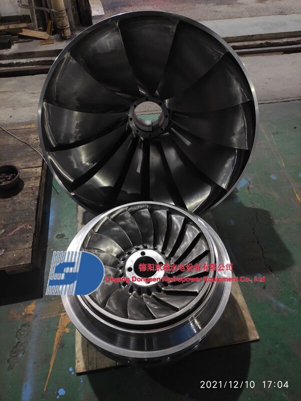Stainless Steel Hydro Turbine Runner with Customizable Blade Dimensions for 1-10 MW Hydropower Applications