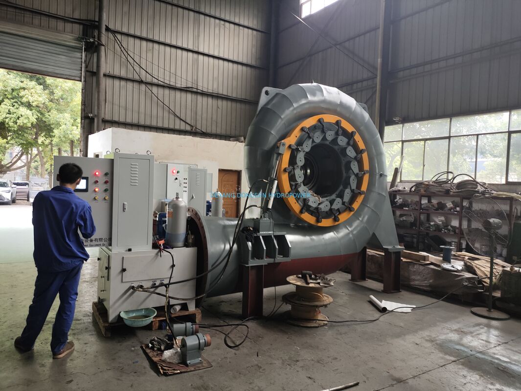 HL110-WJ-42 500kW Horizontal Francis Water Turbine Generator Unit Stable Output Class F Insulation
