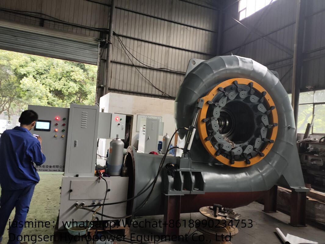 Flow 3.21 To 14.9 M³s Francis Turbine Generator Power Capacity 300KW To 8000KW Rated Efficiency 90 Percent To 96 Percent