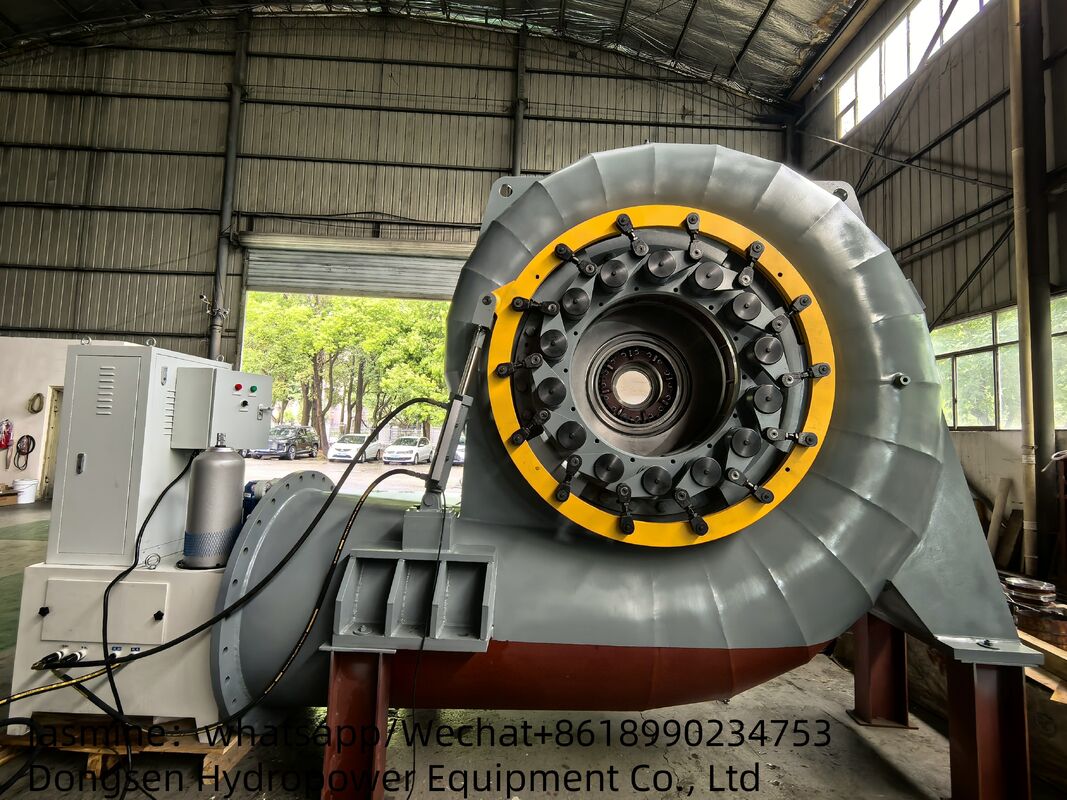 Flow 3.21 To 14.9 M³s Francis Turbine Generator Power Capacity 300KW To 8000KW Rated Efficiency 90 Percent To 96 Percent