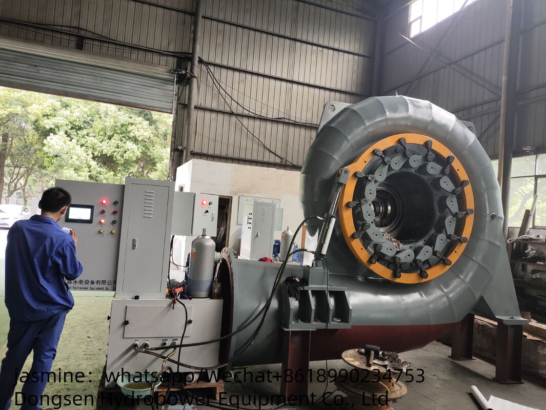 Flow 3.21 To 14.9 M³s Francis Turbine Generator Power Capacity 300KW To 8000KW Rated Efficiency 90 Percent To 96 Percent