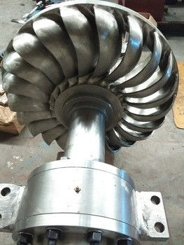 100 KW To 1000KW Stainless Steel Or High-Strength Alloys Turgo Turbine Generator With Vertical Installation For Hydropower Generation