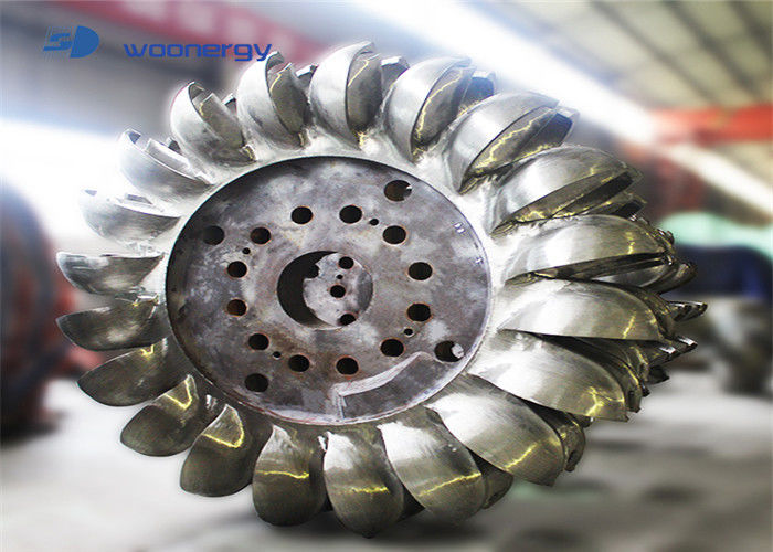Diameter 200mm High Head Pelton Turbine Including Brushless Or Static Excitation System Designed For Hydroelectric Power