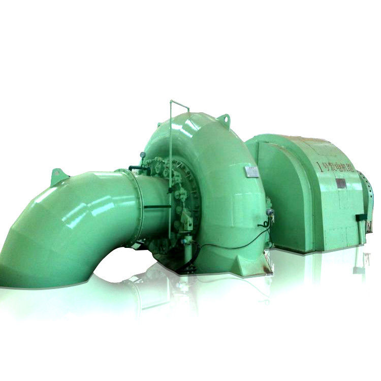 Green Francis Turbine Generator Used In Hydro Power Plant Working Stable