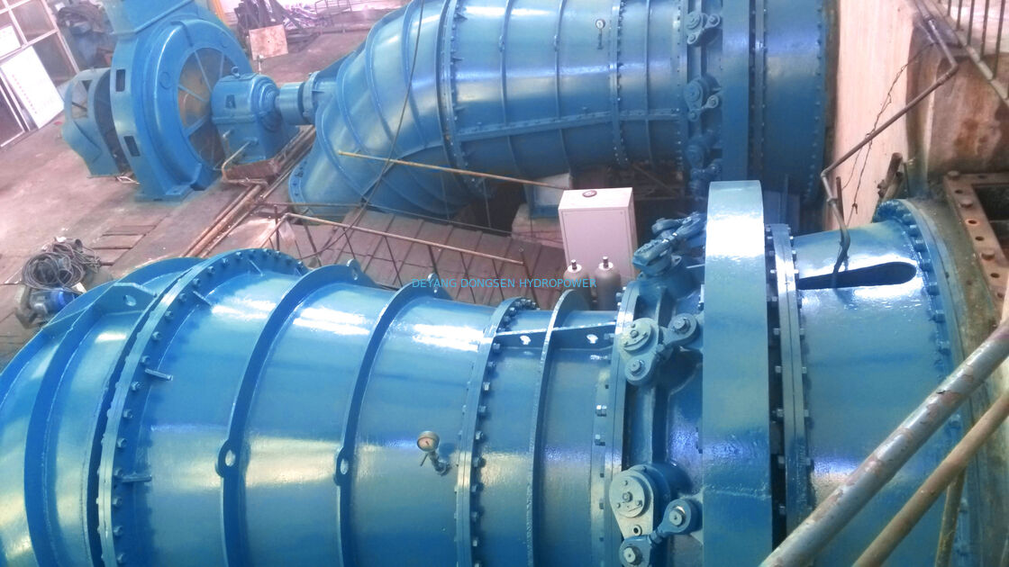 Tubular Hydroelectric Generator 315kW 500rpm Bulb Type Low Head Stainless Steel Runner