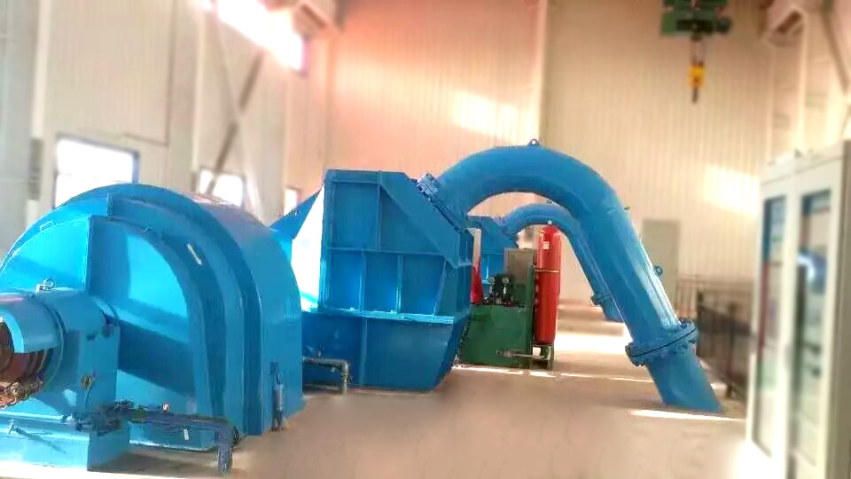Customized Stainless Steel Pelton Hydro Turbine Generator High Water Head 300kw~50mw