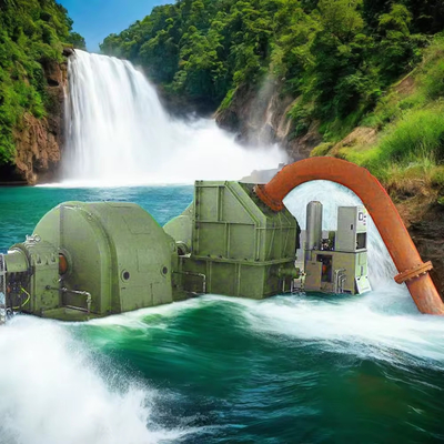 IP54 Brushless Pelton Turbine Power Generator 100kw-50mw Power Output 6-10kV Rated Voltage