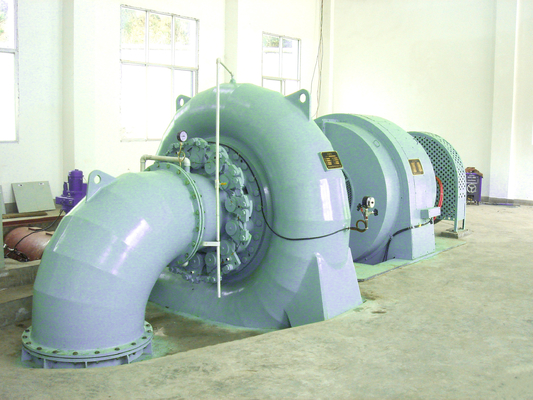 Stainless Steel Automatic Francis Turbine Generator 10kV Rated Voltage 300KW-20MW Power