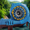 Steel And Stainless Steel Francis Turbine Generator Durability 450rpm-1000rpm Frequency Model