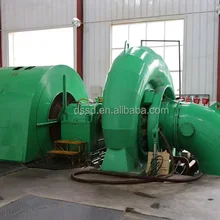 PLC Control System Water Turbine Generator 1000 KW Power Output Air/Water Cooling for Energy Production