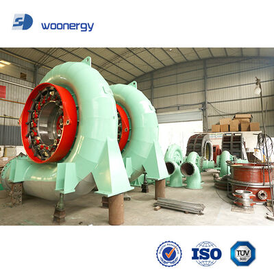 Turgo Turbine Generator with 500-1000kg Weight, 5 In 1 Integrated Control Panel and Up To 87% Efficiency for Hydropower Generation