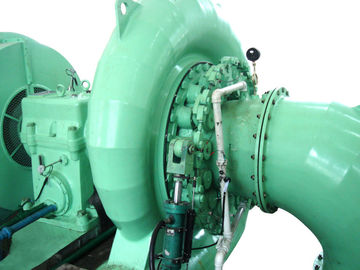Green Francis Turbine Generator Used In Hydro Power Plant Working Stable
