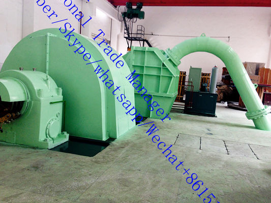 Rated Voltage 6-10kV Pelton Type Turbine Generator Brushless Or Static Excitation System Suitable For Hydropower Applications