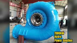 Francis Turbine Generator 2000kW Hydro Power