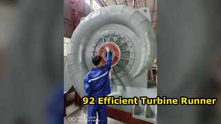 Hydro Turbine Runner Boosts Power 92% Efficiency