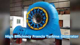 High Efficiency Francis Hydro Turbine Generator 300KW 20MW