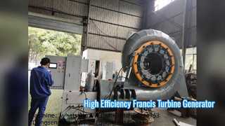 High Efficiency Francis Turbine Generator 300KW to 20MW